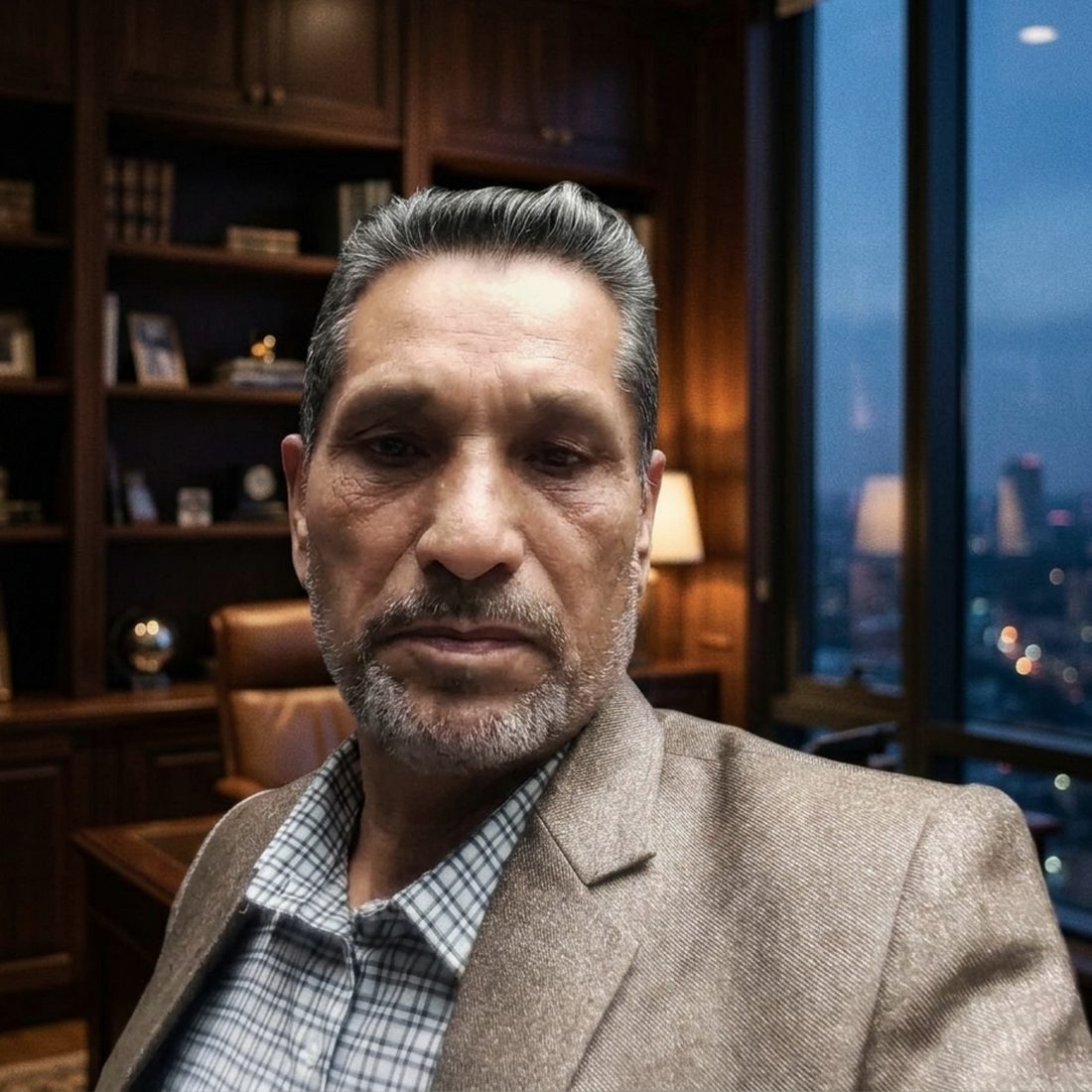 Abdul Rasheed Gill in his office